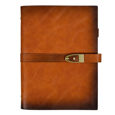 商务皮质活页笔记本本子定制logo