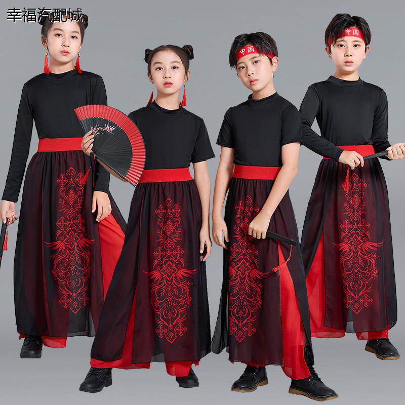 雪龙吟舞蹈服古典舞扇子