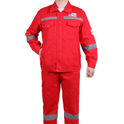 纯棉工作服套装男春秋冬