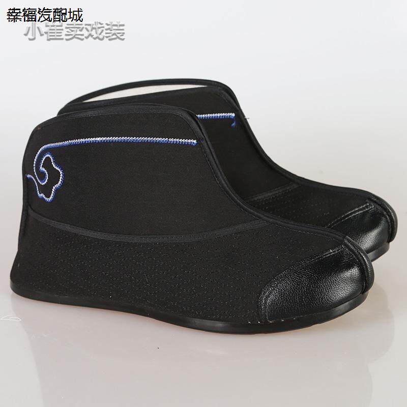 戏曲快靴武生小兵鞋武将戏剧京剧影视舞蹈秧歌龙套男薄底打靴布鞋
