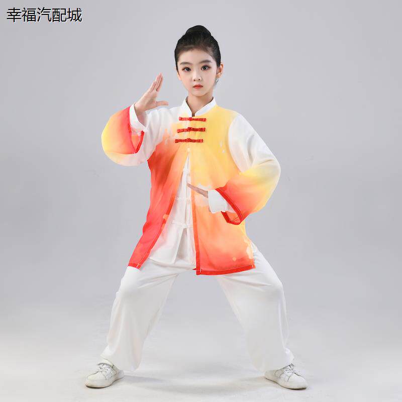 男女儿童武术练功服中小