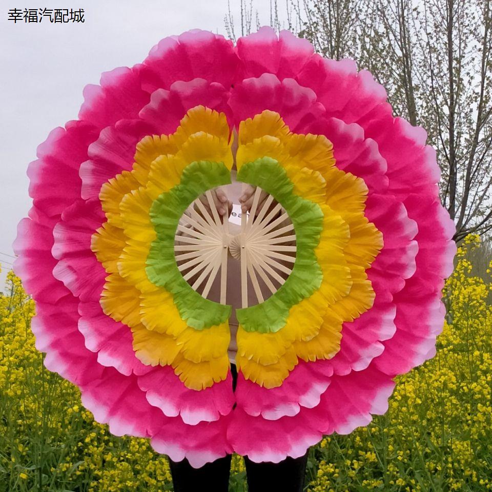 开场舞蹈牡丹花扇瓣广团