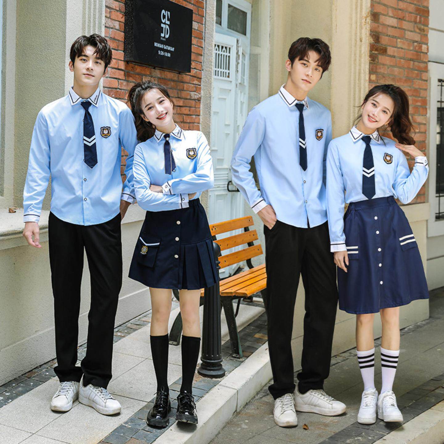 定制班服学院风校服加字加图