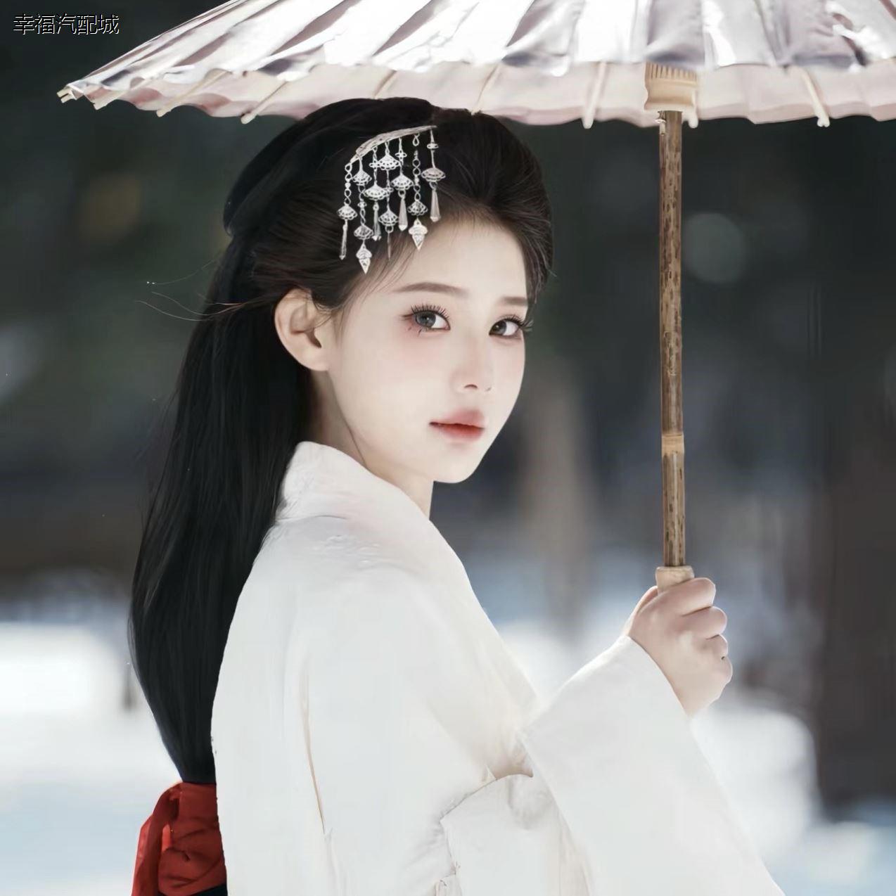 战国袍步摇古风汉服头饰