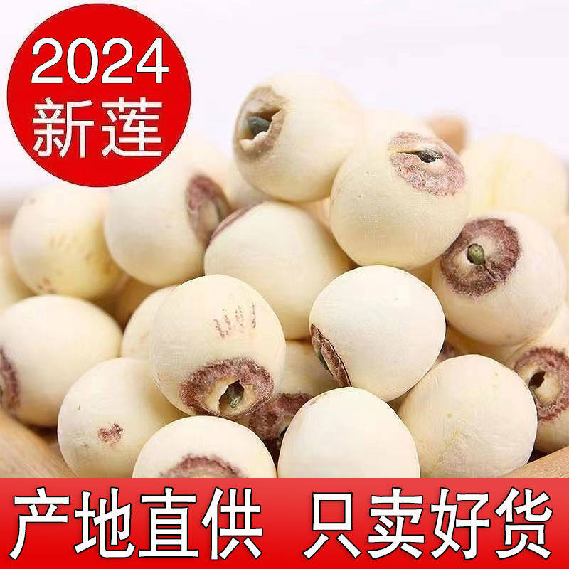 湘潭莲子官方旗舰商用有芯干货实心莲子店带芯洪湖无硫湖南特产