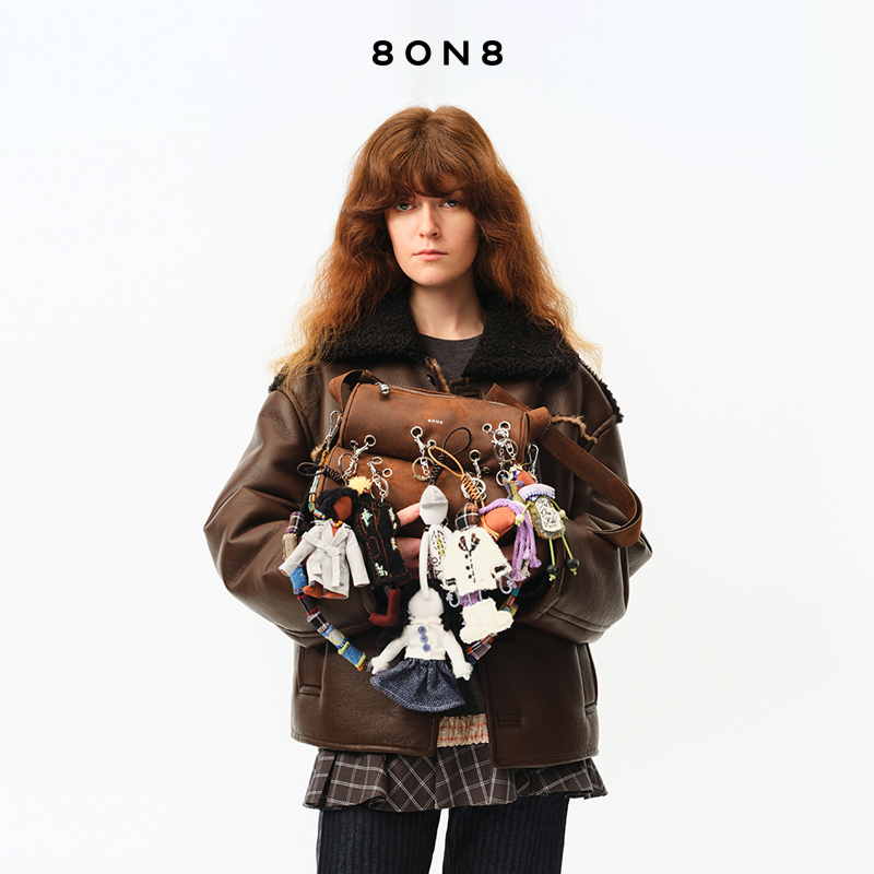 手工再造小人挂件编织配饰