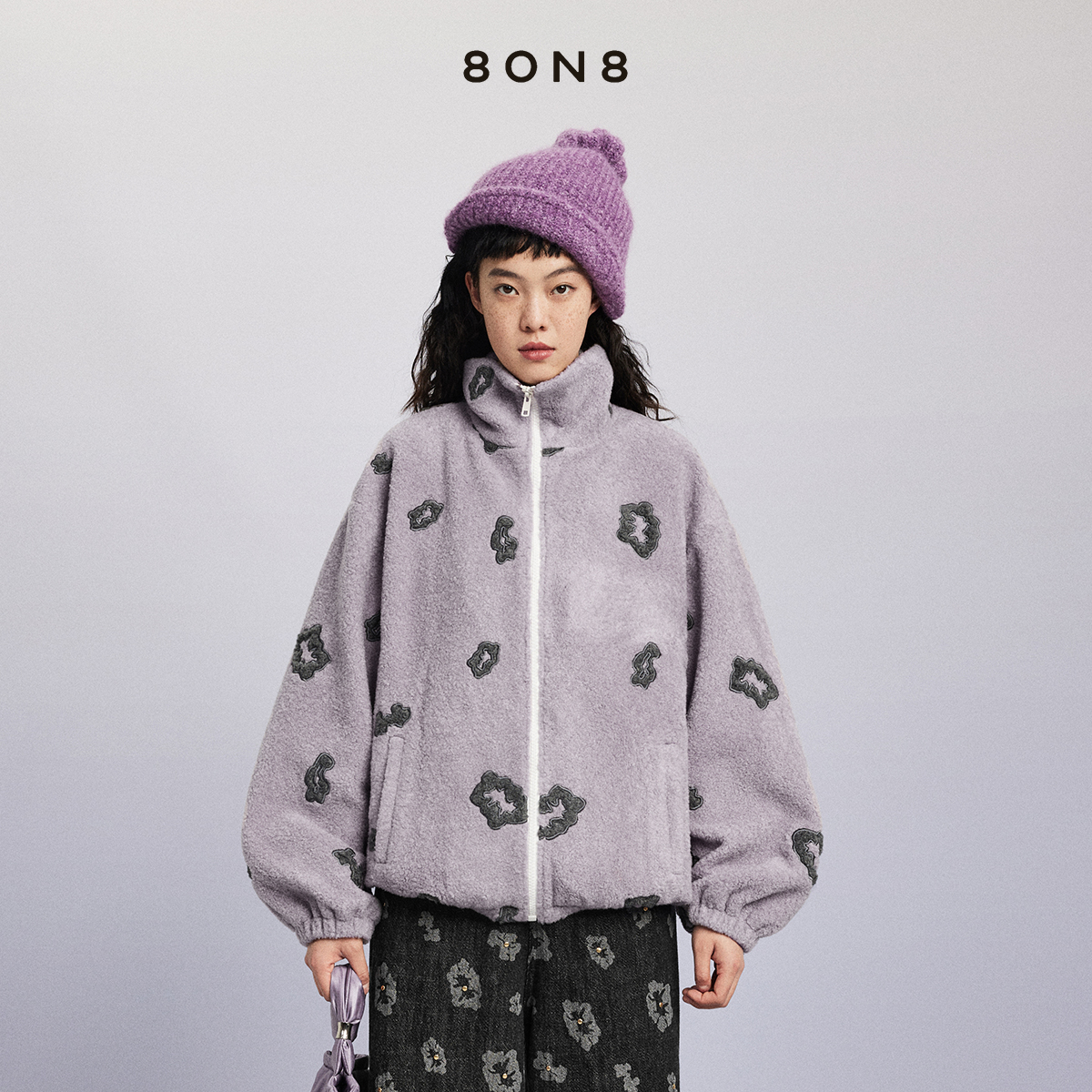 羊毛摇粒绒时光轮茸茸外套夹克