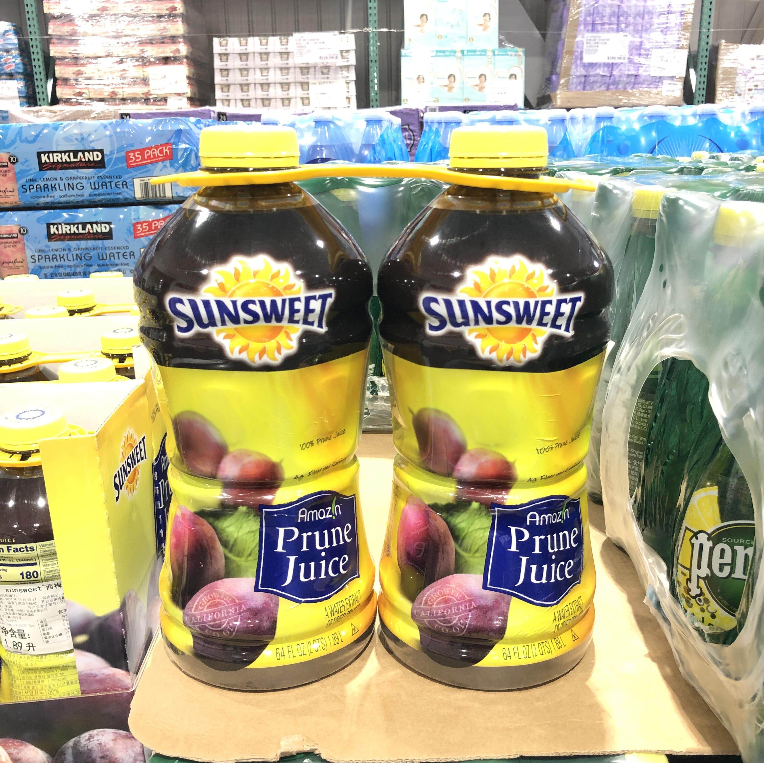 Costco开市客Sunsweet日光牌NFC孕妇西梅汁不添加糖纯果汁1.89升