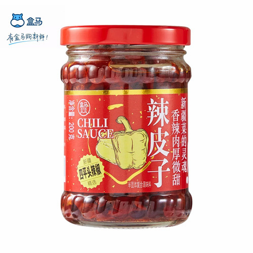 盒马新疆辣皮子200g香辣下饭