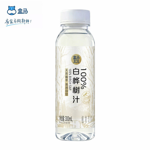 盒马100%白桦树汁无糖清润回甘