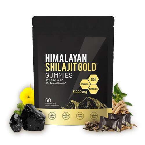 喜来芝软糖袋装60粒SHILAJIT功能软糖Shilajit Gummies