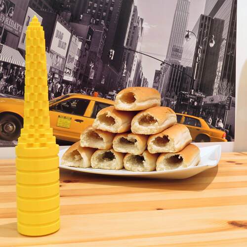 跨境新品Hot dog drillr创意面包放热狗钻洞器防漏热狗汉堡神器