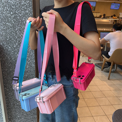 收纳箱适用小米15手机壳14斜挎包13可背civi带挂绳K80可放东西红米k70至尊版创意note13pro女生12小众k60防摔