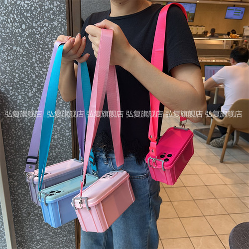 vivo创意可背收纳箱斜挎包手机壳