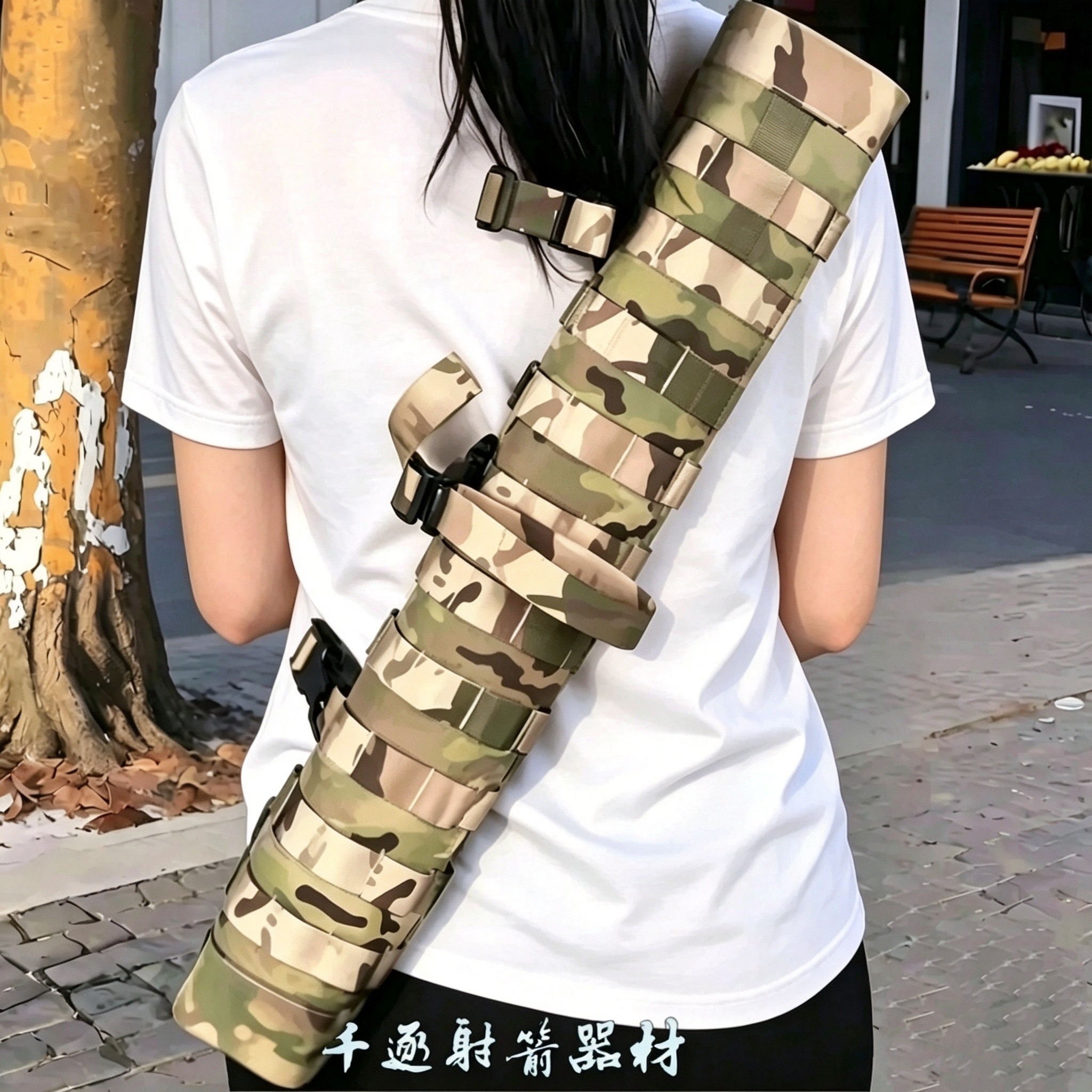 战术箭囊两用左右手通用美猎传统弓户外射箭防水骑射箭包箭袋箭壶