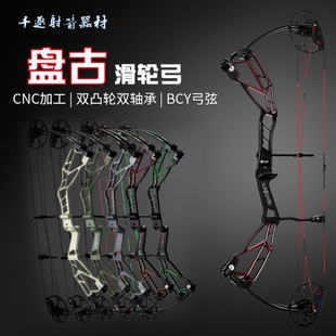 雷瓦侬盘古复合弓滑轮弓高端纯射箭弓竞技户外CNC一体双凸轴承轮