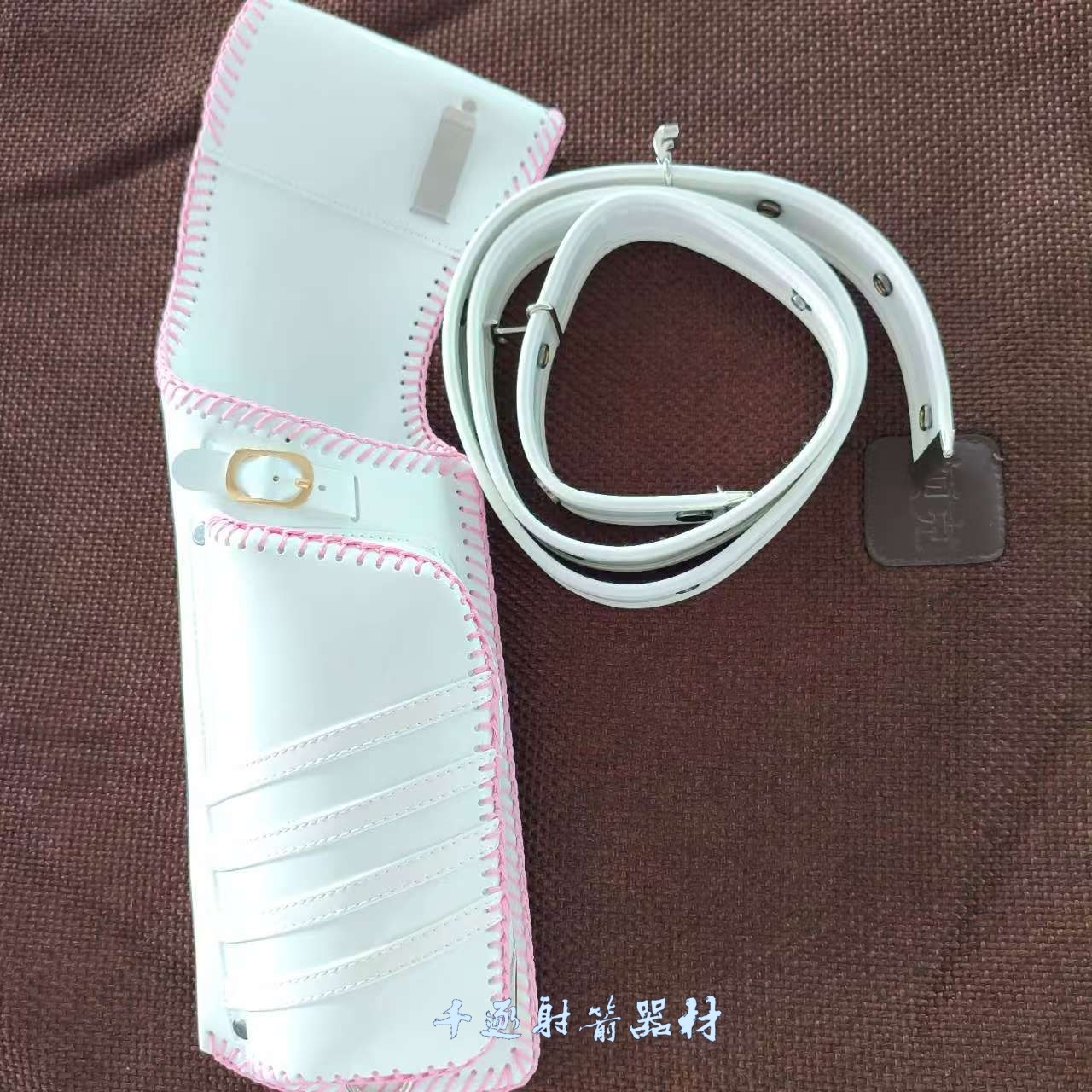 天使箭袋同款射箭反向箭壶反曲弓超纤皮箭袋复合弓箭囊传统弓箭包