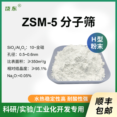 粉末H-ZSM-5分子筛100g纳米级hzsm5分子筛 中低高硅HZSM-5分子筛