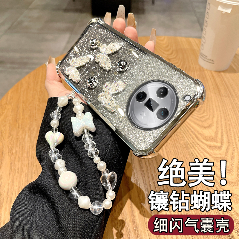 适用于OPPOFINDX7镶钻女款保护套