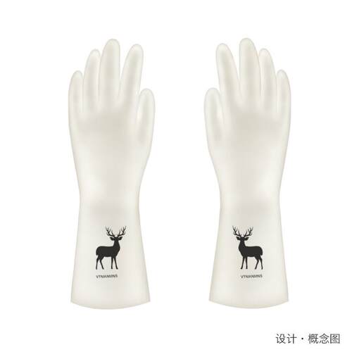 加厚【部VC水硅胶无品牌/材质】家务手套洗衣防塑胶清洁手防P护用