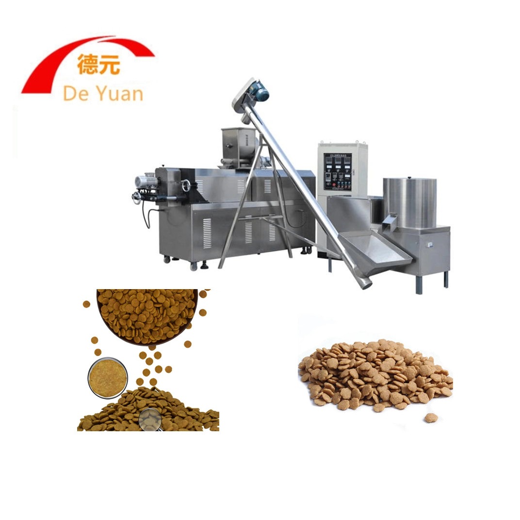 大产量宠物狗粮生产线 猫粮生产线 1吨狗粮膨化机 大型饲料膨化机