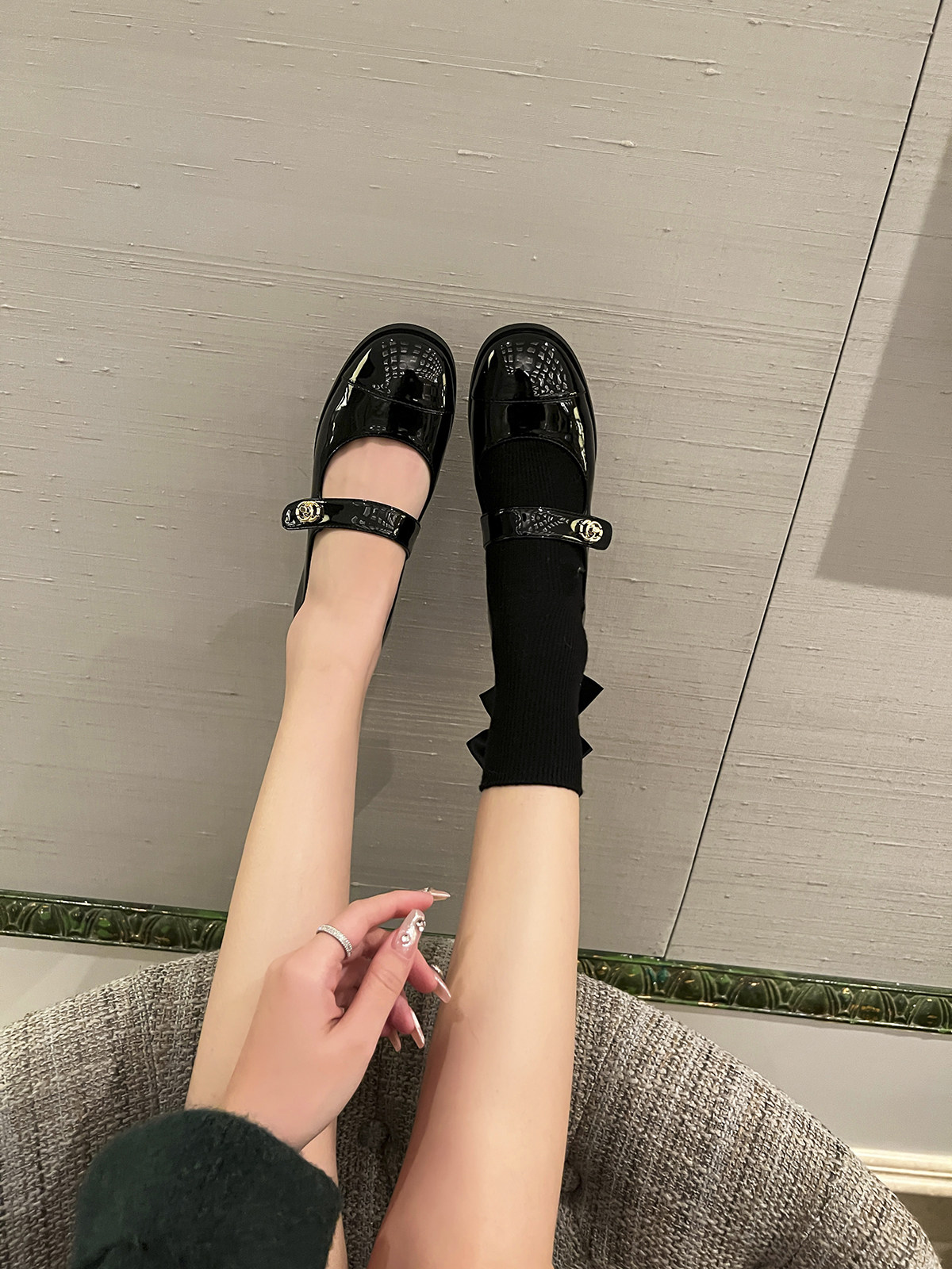 大叔家达文西鞋子 敲高性价比~大叔家小香风玛丽珍鞋女2024春新