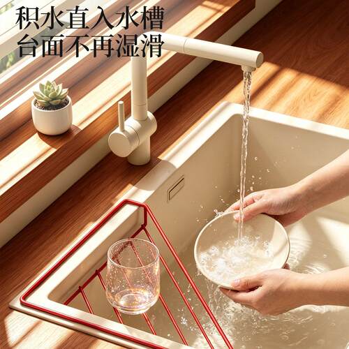 厨房水槽三角沥水架家海用球檫钢绵丝收纳架多功能转角抹布置NB01