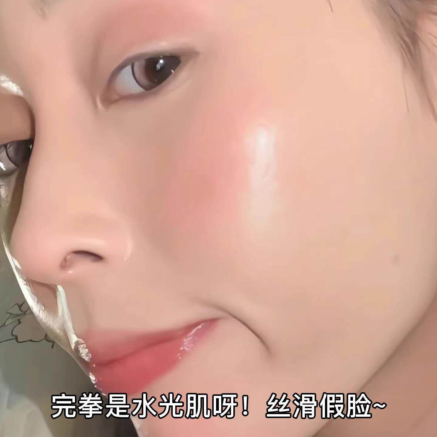 舌形粉底刷平头不轻吃粉无粉底REC液化妆刷子细腻扁服帖薄扒脸底