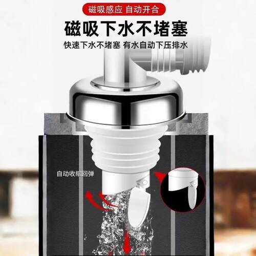 带闭用合阀门洗衣机下水专升111级三通接头地防虫漏防返水异味z防