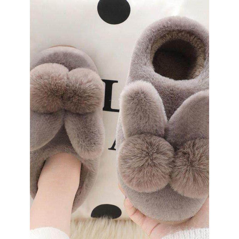 棉拖鞋女士冬季2025新款室内家居情侣家用保暖月子防滑毛拖鞋冬天