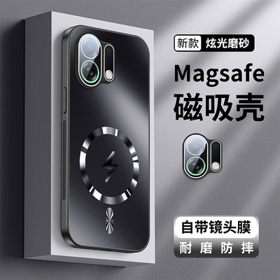 适用oppok13turbo手机壳oppo k13turbopro新款磨砂带镜头膜magsafe闪电磁吸高级感全包防摔男士女款外保护套