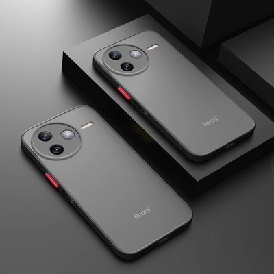 适用红米k80手机壳k80pro新款透明磨砂镜头全包防摔小米redmik80至尊版肤感高级感超薄男士女款外壳保护套