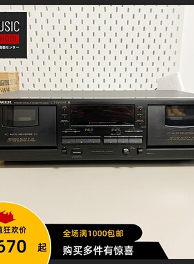 【全新稀少】1996年先锋PIONEER CT-W404R 磁带座机 双卡录音机型