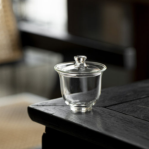 日式高硼硅耐热玻璃盖碗