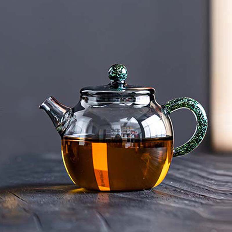 高档烟灰玻璃泡茶壶小壶