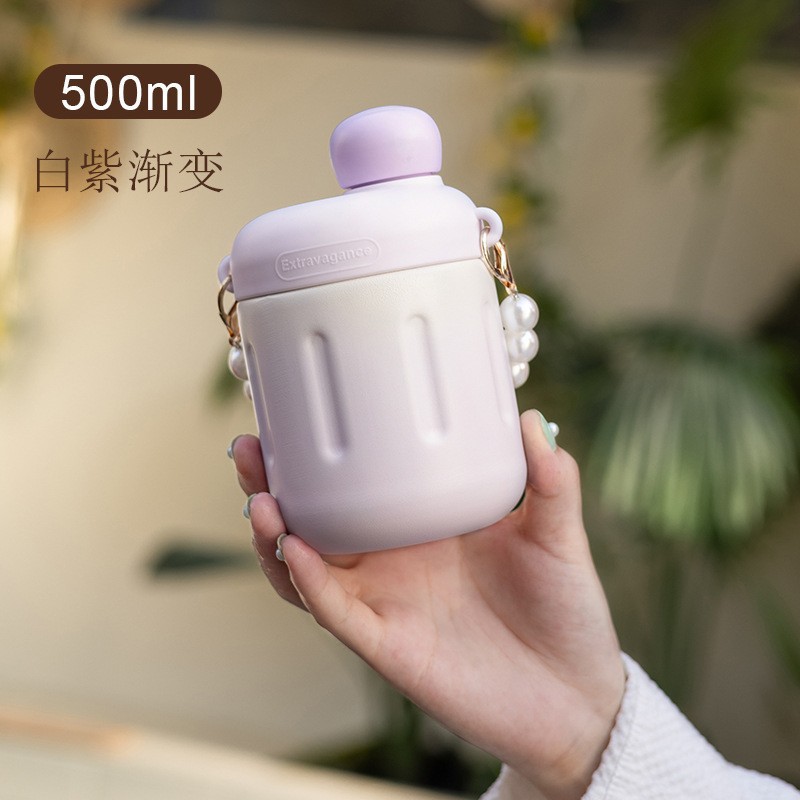 女迷你小保温杯手提水杯防摔杯子保冷/保温杯