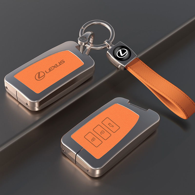 适用于雷克萨斯钥匙套带标金属壳