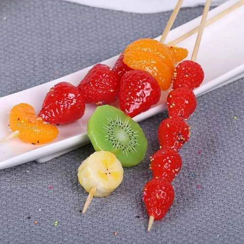 仿真糖葫芦串模型冰糖水果山楂食物甜食展示装饰道具拍摄影视玩具