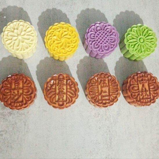 中秋仿真冰皮月饼模型五仁月饼模型豆沙蛋黄传统绿豆糕点甜品摆件