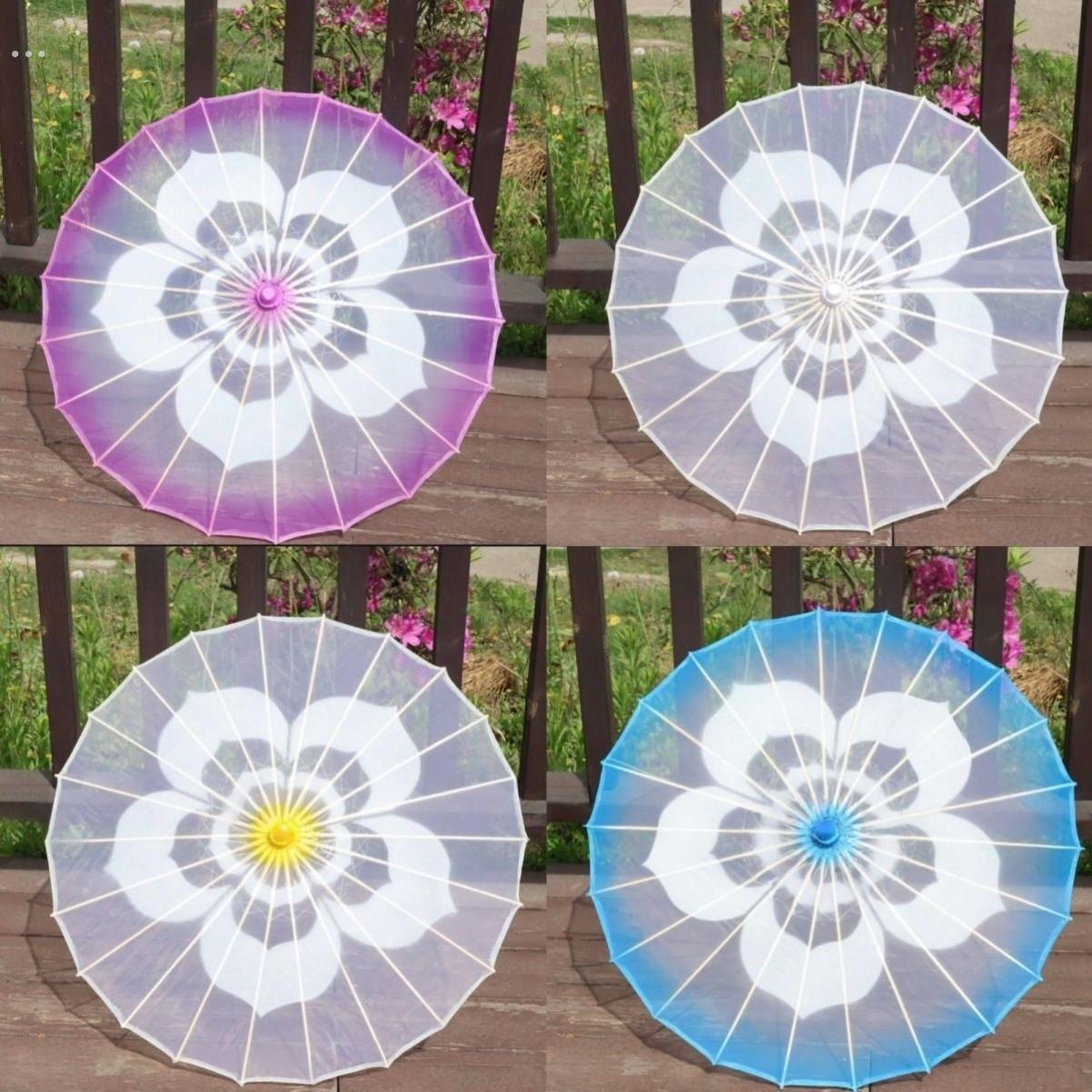 舞蹈专用透明油纸伞儿童古风工艺傣族古装茉莉花开茉莉情怀演出舞