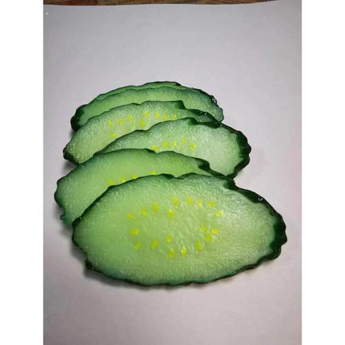 仿真黄瓜片青瓜片蔬菜食玩沙拉模型食物台摆件儿童过家家玩具道具