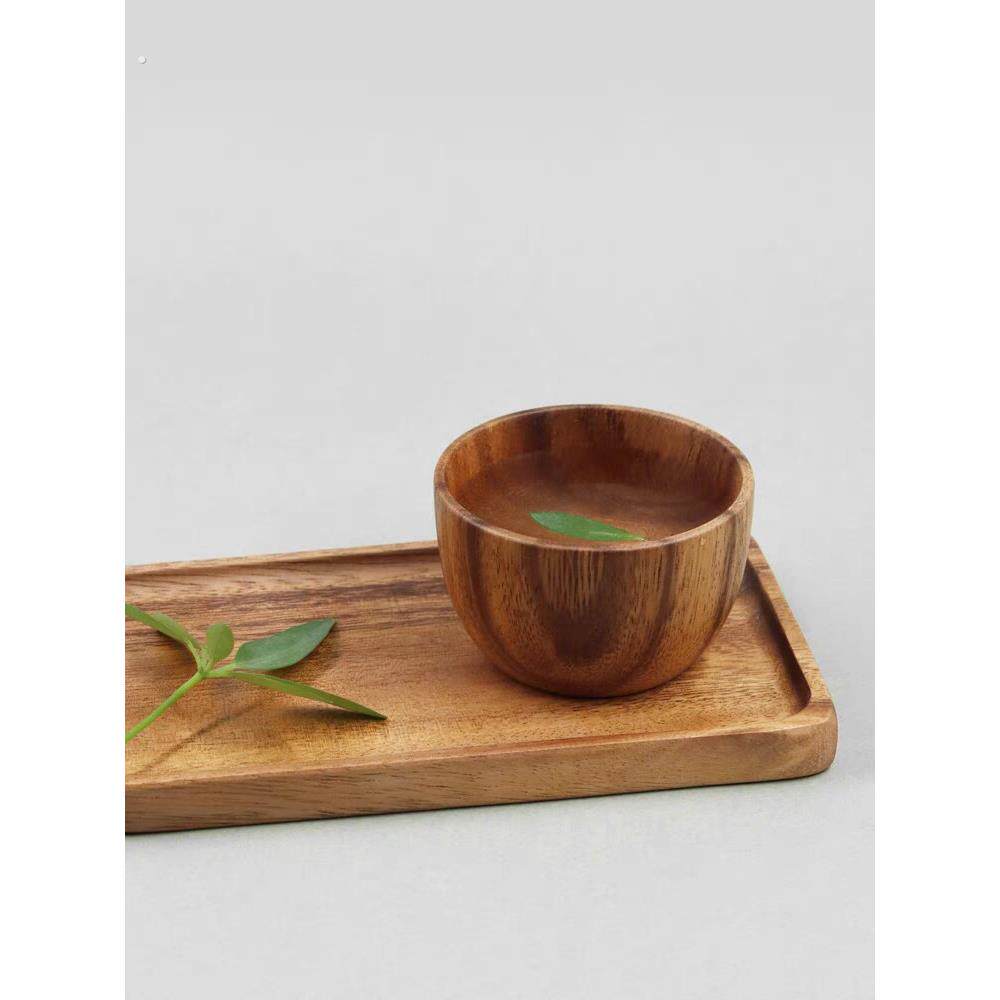 日式酸枣木杯子 木质大肚杯小酒杯复古隔热随手杯餐厅茶水杯隔烫