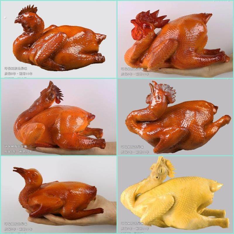 热卖仿真鸡鸭模型烤鸡样品德州扒鸡食品模具展示树脂烧鸡食物样品
