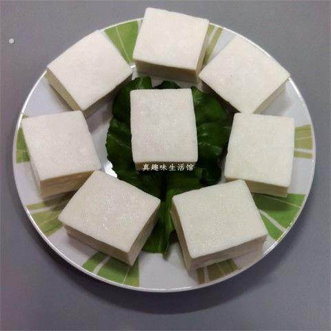 仿真豆腐模型酒店餐厅饭店场景展示摆盘摄影拍摄道具幼儿园教具
