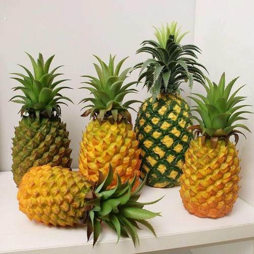 仿真水果模型凤梨菠萝果蔬摆件家居样板房橱柜装饰摆设拍摄道具