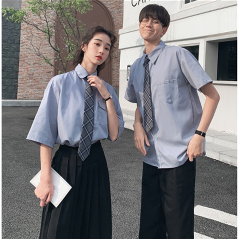 速发校服学院风班服中装生松初高套生韩版大学宽装男合唱演出裙