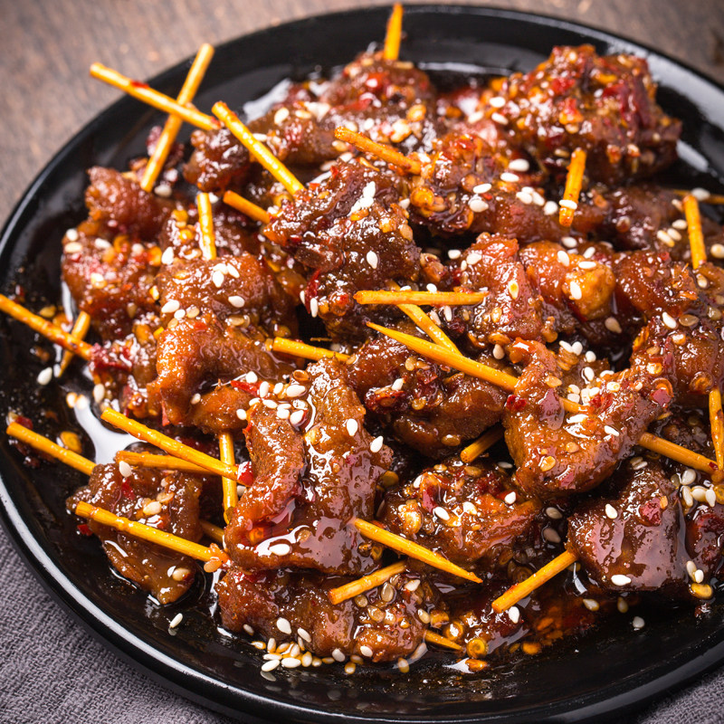 私房菜 牙签牛肉 四川麻辣熟食小吃办公零食香辣即食牛肉