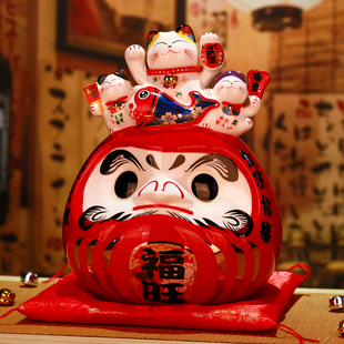 速发吉猫居开寿司店料理店铺 业礼品家堂客厅创意摆件存钱罐