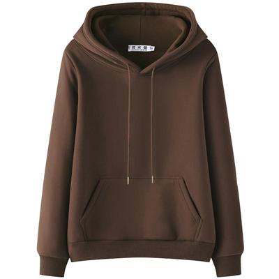 潮牌ins卫衣女加绒加厚2025年秋冬新款连帽上衣大码韩版宽松外套