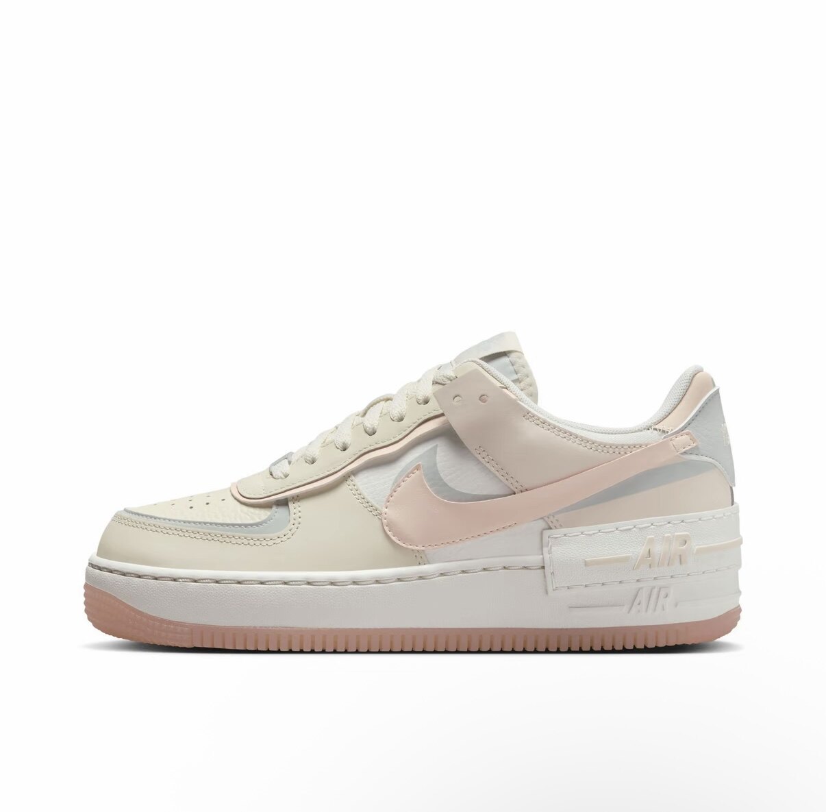 耐克Nike Air Force 1 Shadow低帮板鞋女款粉色1